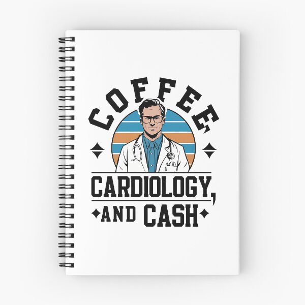 Item preview, Coffee Cardiology and Cash – Funny Cardiologist Humor Design designed and sold by CyfroweMysli.