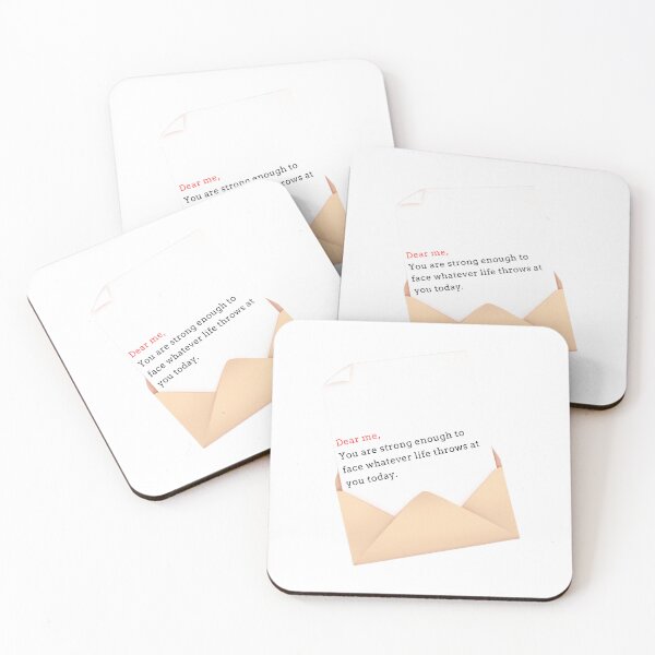 Item preview, Dear Me – You Are Strong Enough Motivational Self-Love Quote Design designed and sold by Artsy Corner.