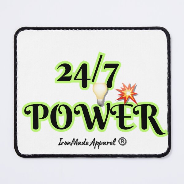 Item preview, 24/7 Power Electrician Shirt – Funny Electrician T-Shirt for Linemen, Electrical Workers, and Proud Tradesmen designed and sold by IronMade Apparel.