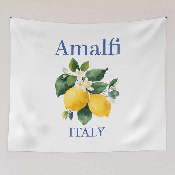 Item preview, Yellow Lemon Watercolor Illustration Amalfi Botanical Art designed and sold by BobaBunny76.