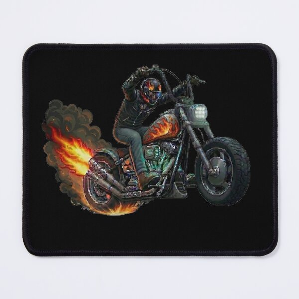 Item preview, Futuristic Dragster Motorcycle with Pixel Art and Powerful Flames designed and sold by FantoRed.