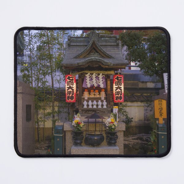 Item preview, Small Shrine Altar with Lanterns at Marishiten Tokudaiji Temple, Ueno Tokyo designed and sold by Pix4Japan.