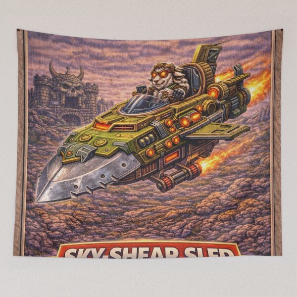 Item preview, Sky-Shear Sled, Blade-Runner of the Pasture Skies | Sheep-Man Sheepism Parody designed and sold by Thpoar.