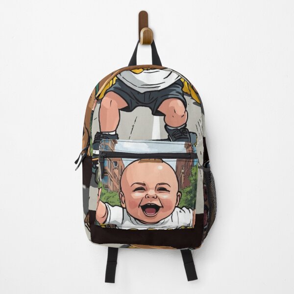 Item preview, Skateboarding Baby Chased by Giant Rubber Ducks – Funny Cartoon Adventure designed and sold by Mitaudesign.