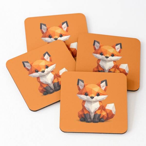 Item preview, Cute Low Poly Geometric Fox Illustration designed and sold by AndreBarnard.
