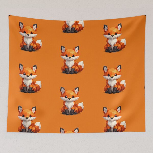 Item preview, Cute Low Poly Geometric Fox Illustration designed and sold by AndreBarnard.