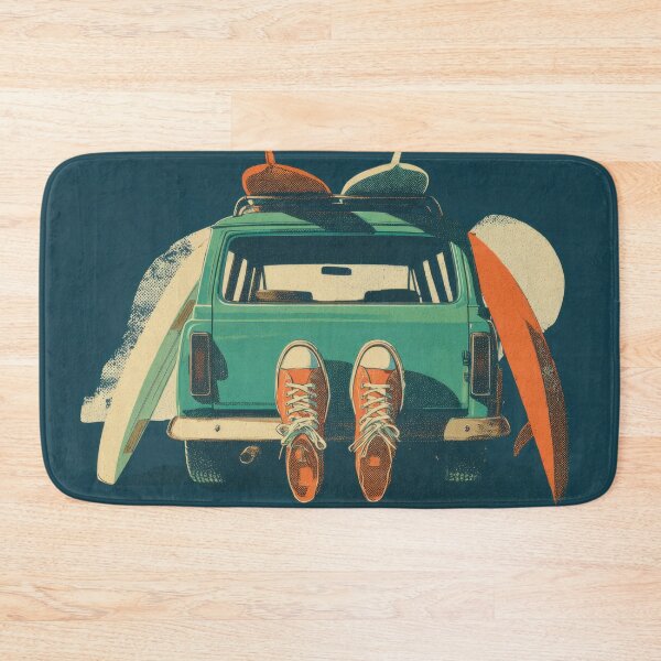 Item preview, Surfboards rest on a parked car designed and sold by anytka.