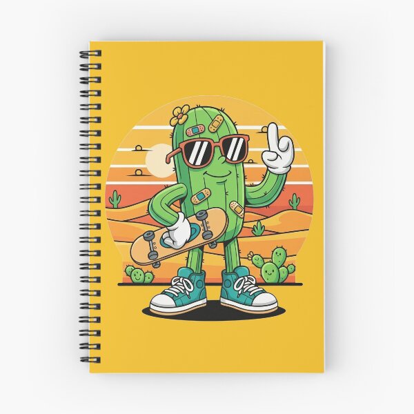 Item preview, Cool Skateboarding Cactus Desert Cartoon designed and sold by Sulodeebsha.