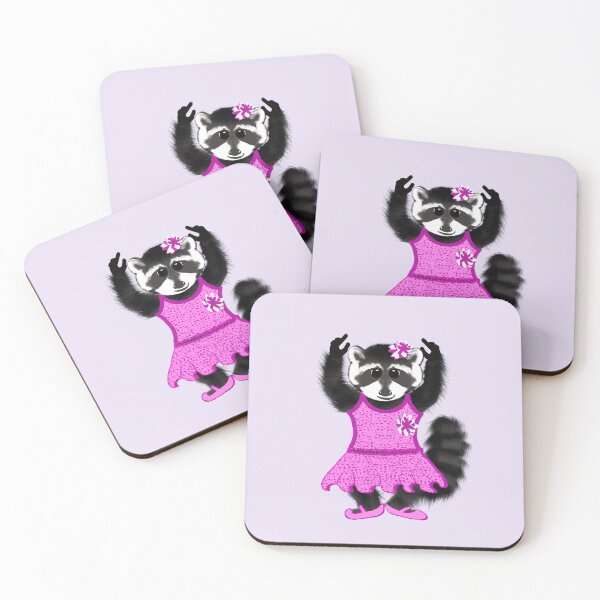 Item preview, Shy but Brave Ballet Raccoon – Cute Introvert Encouragement designed and sold by MFGB-Creations.