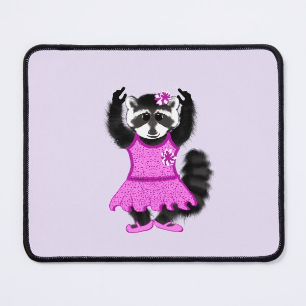Item preview, Shy but Brave Ballet Raccoon – Cute Introvert Encouragement designed and sold by MFGB-Creations.