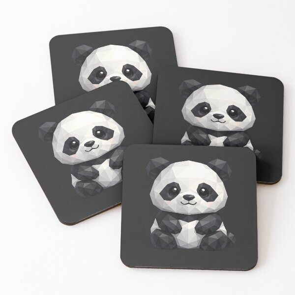 Item preview, Cute Low Poly Geometric Panda Illustration designed and sold by AndreBarnard.