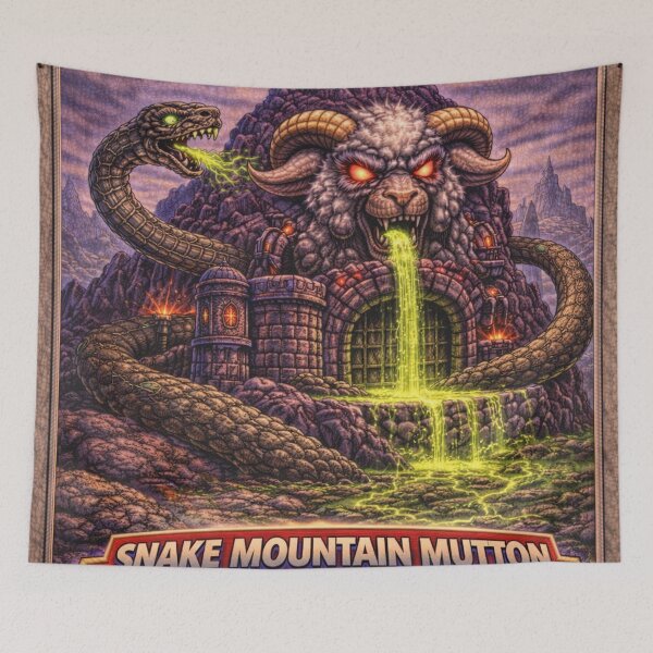 Item preview, Snake Mountain Mutton, Serpent Ridge Lair of the Dark Flock | Sheep-Man Sheepism Parody designed and sold by Thpoar.