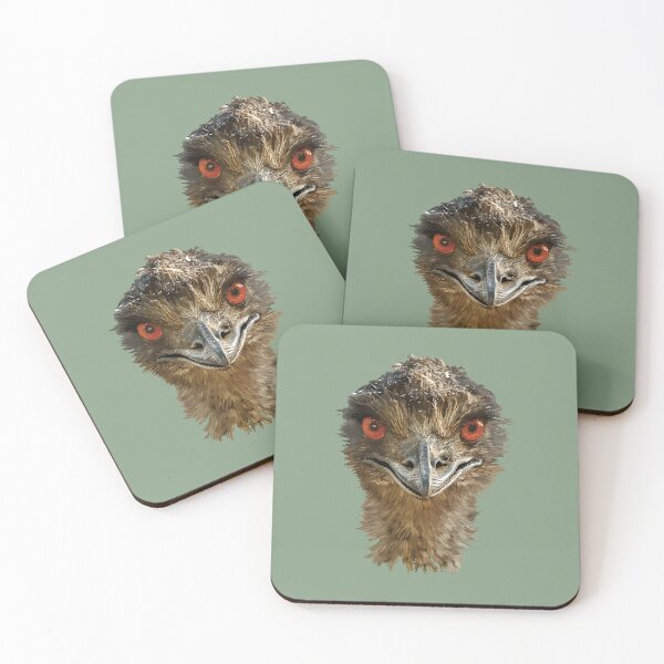 Item preview, Striking Emu Portrait Intense Wildlife Art designed and sold by Arturo Daniel Garcia Palomo.