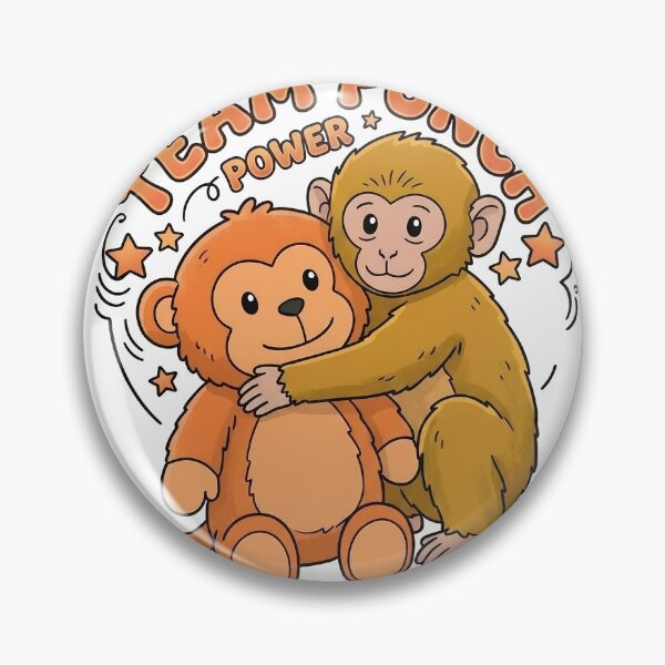 Artikelvorschau, Team Punch Power Baby Monkey Maskottchen-Aufkleber entworfen und verkauft von blastercreation.
