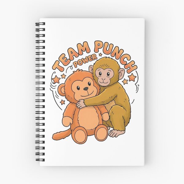Item preview, Team Punch Power Baby Monkey Mascot Art Sticker designed and sold by blastercreation.