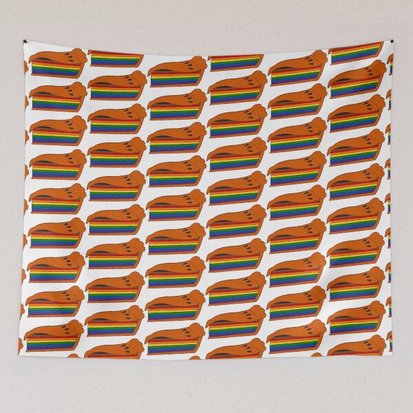 Item preview, Philly Rainbow Slice of Pie Pride Flag designed and sold by HarveyHandcraftsandDesigns.