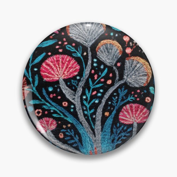 Item preview, Colorful mushroom plant art designed and sold by anytka.