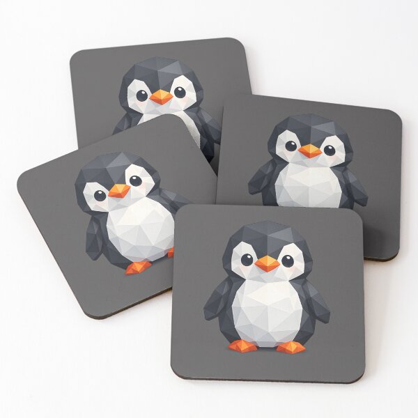 Item preview, Cute Low Poly Geometric Penguin Illustration designed and sold by AndreBarnard.