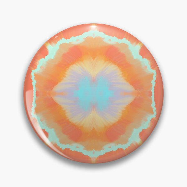 Item preview, Peach, Orange, Lilac and Blue Abstract Psychedelic Design designed and sold by DotDing.