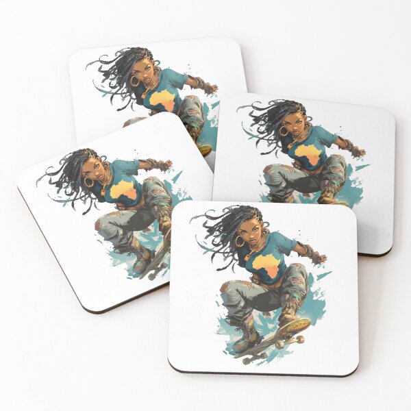 Item preview, Beautiful Skateboarder with Ripped Jeans designed and sold by OrphanSktboards.