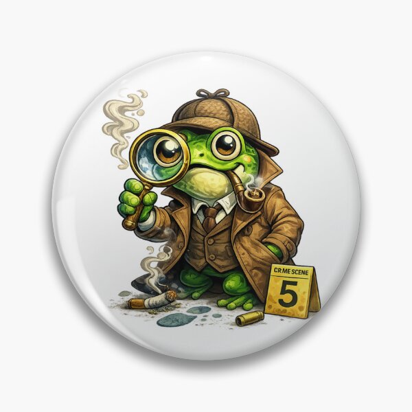 Item preview, The Frog Detective and the Crime Scene designed and sold by FroggyOnly.