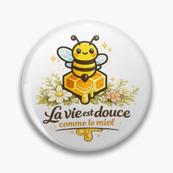 Item preview, La vie est douce comme le miel - Modern - French  designed and sold by Beetobuzz.