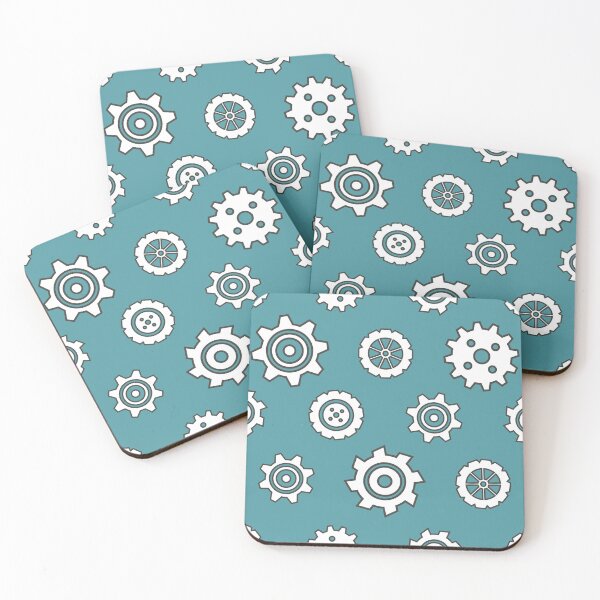 Item preview, Engineering Gear Pattern – Minimal Mechanical Cogwheel Seamless Design designed and sold by alijun.