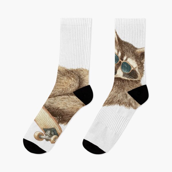 Item preview, Raccoon skates on a skateboard designed and sold by anytka.