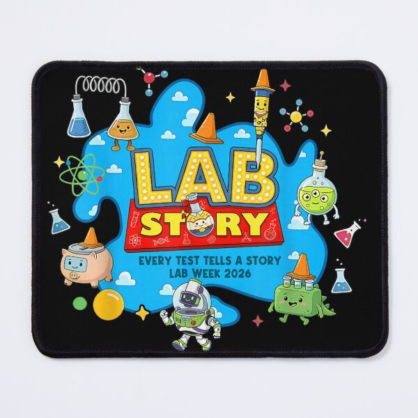 Item preview, Lab Story Lab Week 2026 Funny Science Laboratory Cartoon designed and sold by Capisedo.