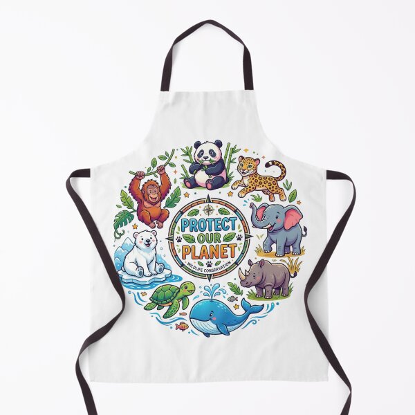 Item preview, Save Endangered Animals Cute Wildlife Illustration designed and sold by Shopex10.