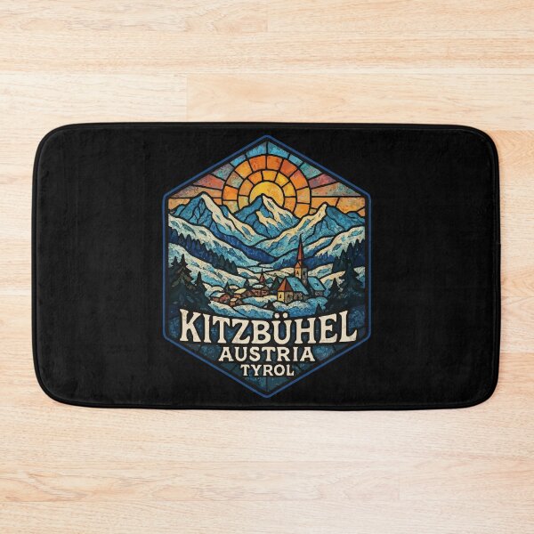 Item preview, Kitzbuhel Austria Tyrol Alps Stained Glass Art Travel designed and sold by TomFrontierArt.