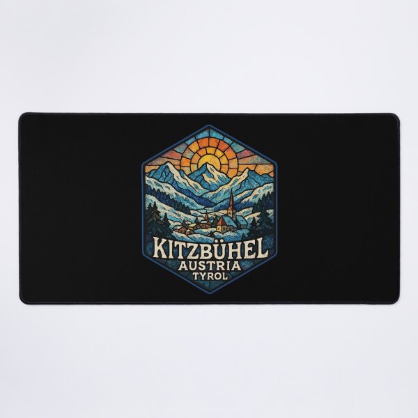 Item preview, Kitzbuhel Austria Tyrol Alps Stained Glass Art Travel designed and sold by TomFrontierArt.