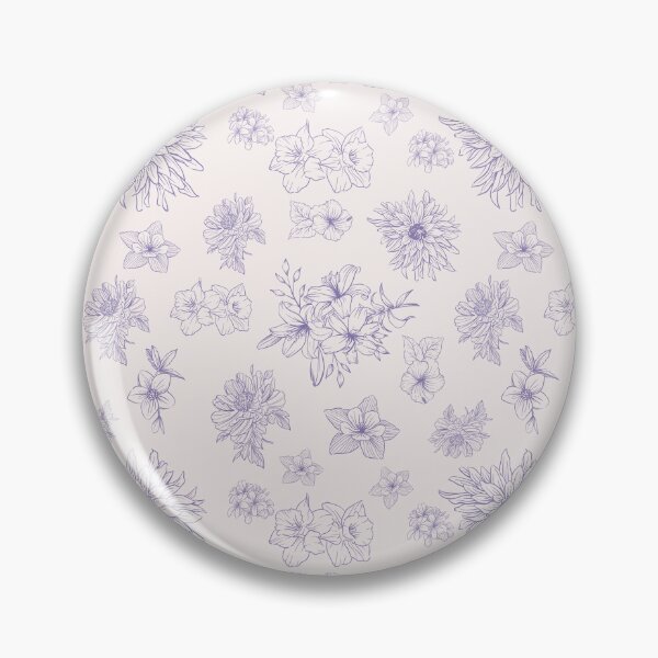 Item preview, Purple Floral Pattern – Minimal Botanical Line Art Design designed and sold by Artsy Corner.