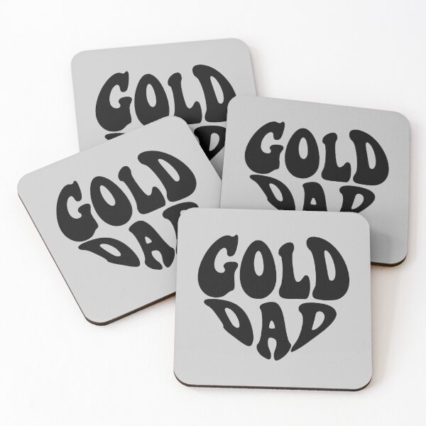 Item preview, Gold Dad Black Heart designed and sold by WAMTEES.