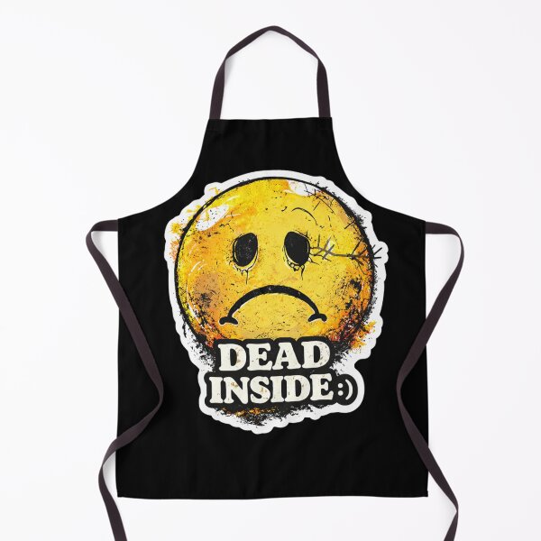 Item preview, Dead Inside Smiley – Dark Humor Sad Smiley Meme Sticker designed and sold by VibeOffline Studio.