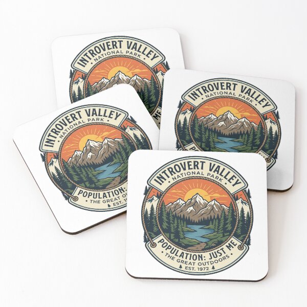 Item preview, Introvert Valley National Park Badge Introvert Humor designed and sold by Monocromo Shop.