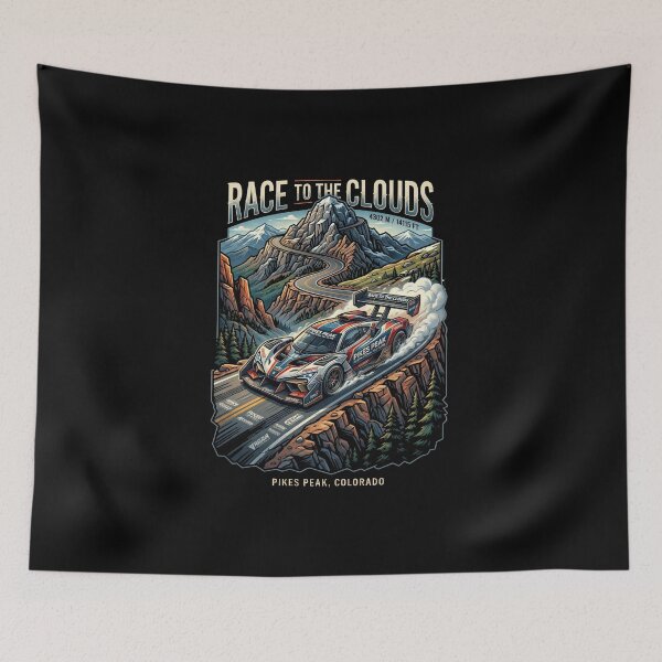 Item preview, Pikes Peak Summit Ascent Racing Graphic designed and sold by enzoade.