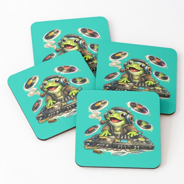 Artikelvorschau, DJ Frog in Aktion entworfen und verkauft von FroggyOnly.