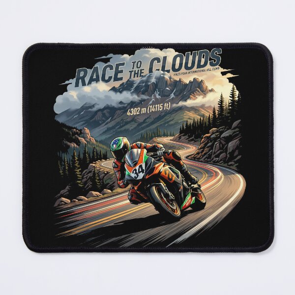 Item preview, Colorado Mountain Hill Climb Racing Illustration designed and sold by enzoade.