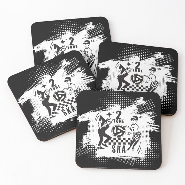 Item preview, 2 Tone Ska Dancing Rude Boy & Girl – halftone grunge design designed and sold by Little Che.