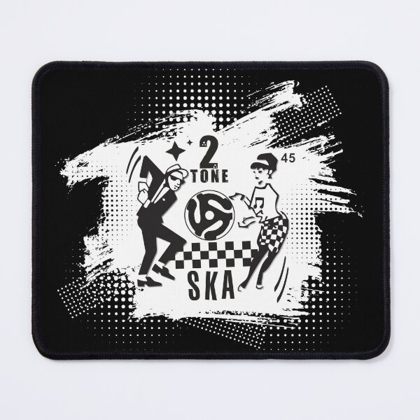 Item preview, 2 Tone Ska Dancing Rude Boy & Girl – halftone grunge design designed and sold by Little Che.