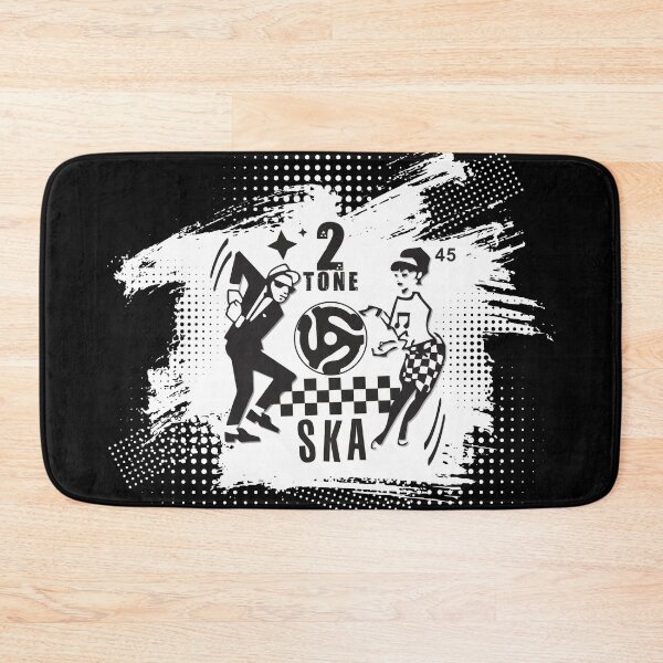Item preview, 2 Tone Ska Dancing Rude Boy & Girl – halftone grunge design designed and sold by Little Che.