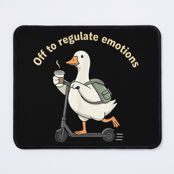 Item preview, Off To Regulate Emotions Funny Goose Coffee Scooter Meme designed and sold by GalenoHenley.