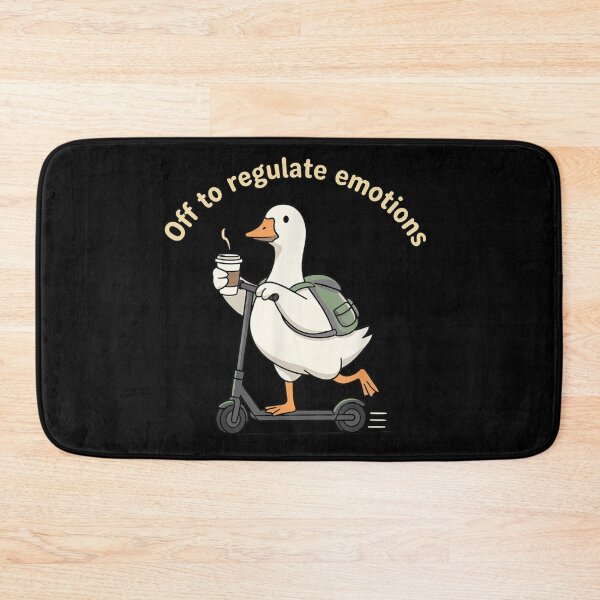 Item preview, Off To Regulate Emotions Funny Goose Coffee Scooter Meme designed and sold by GalenoHenley.