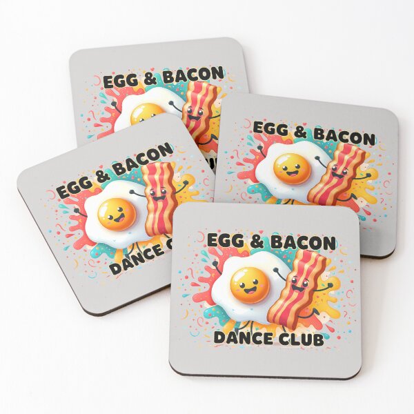 Item preview,  Egg & Bacon Dance Club – Funny Breakfast Food Humor Design designed and sold by Art-Arcade6.