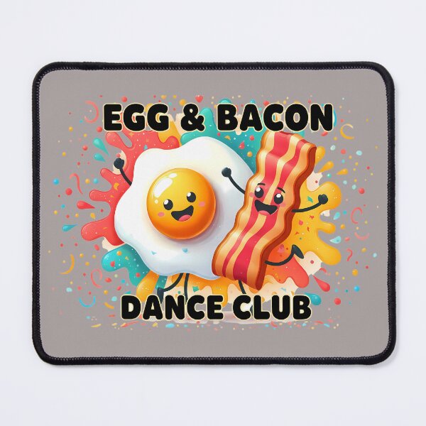 Item preview, Egg & Bacon Dance Club – Funny Breakfast Food Humor Design designed and sold by Art-Arcade6.