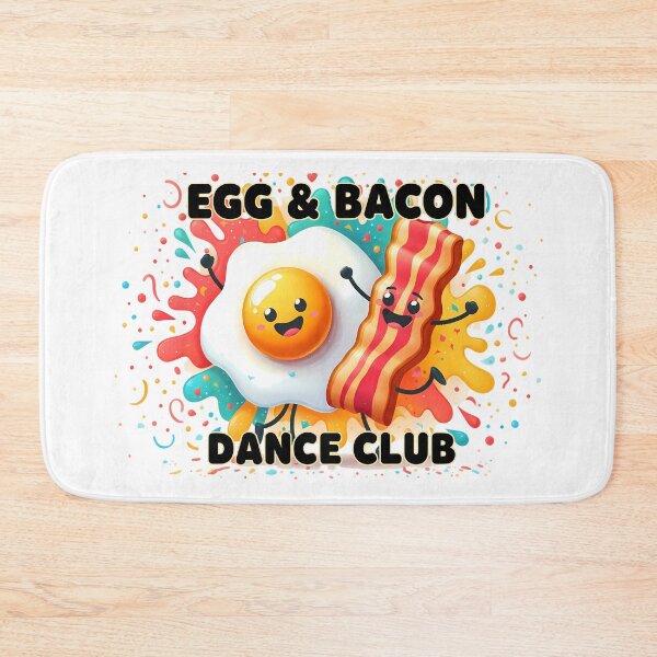 Item preview,  Egg & Bacon Dance Club – Funny Breakfast Food Humor Design designed and sold by Art-Arcade6.