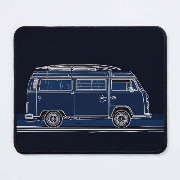 Item preview, Vintage van with surfboard roof rack designed and sold by anytka.
