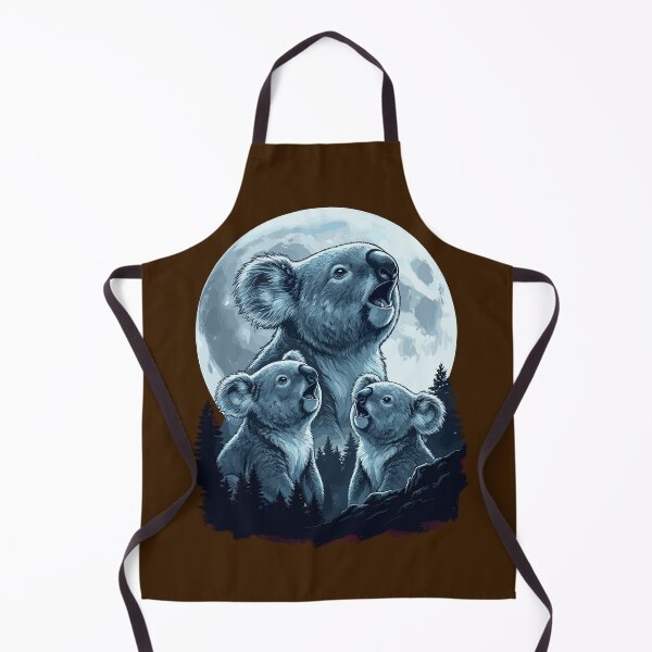 Item preview, Funny Koalas Howling Three Wolf Moon Parody Meme designed and sold by Leonardo Palumbo.