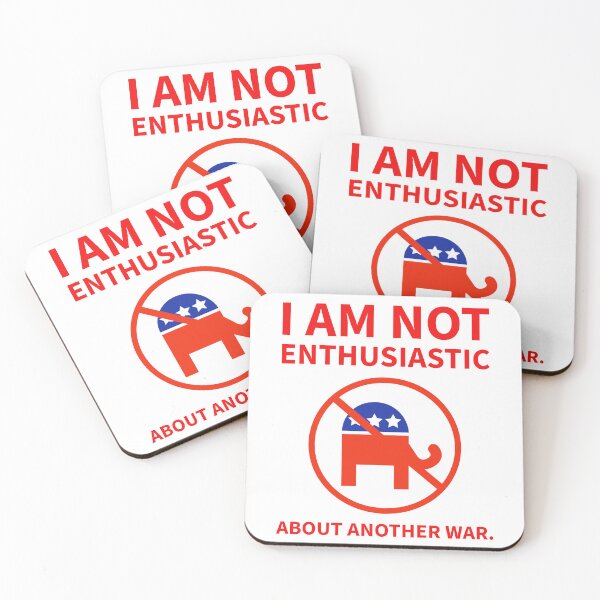 Item preview, I am not enthusiastic about another war.  designed and sold by Rachel the Artist .